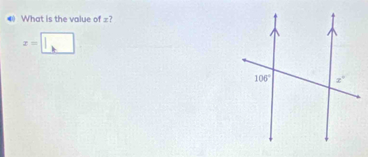 What is the value of x?
x=□