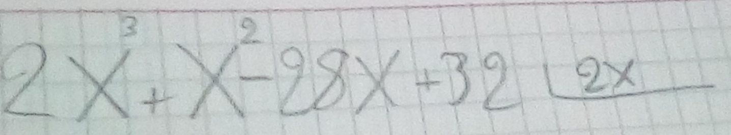 2x^3+x^2-28x+32frac 2x