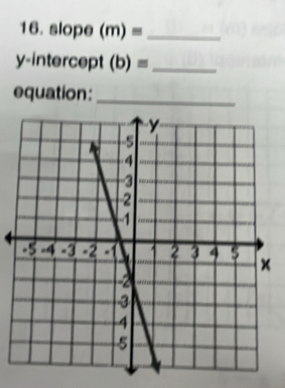 slope (m)= _ 
y-interc Opt I (b)= _ 
equation:_