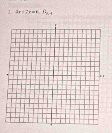 4x+2y=6, D_o,-1