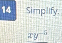 Simplify.
xy^(-5)