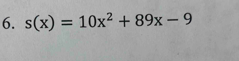 s(x)=10x^2+89x-9