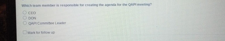 Solved: Which team member is responsible for creating the agenda for ...
