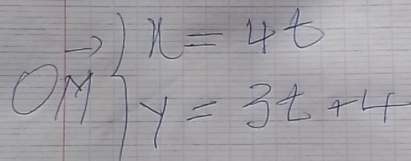 cn beginarrayl y=4t y y=x^z=3t^2+4