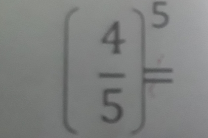 ( 4/5 )^5=