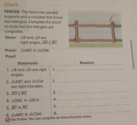 Solved: Check FENCES The fence has parallel supports and a crossbar ...