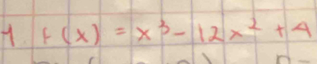 f(x)=x^3-12x^2+4