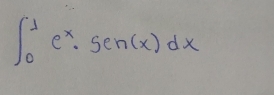 ∈t _0^(1e^x)· sin (x)dx