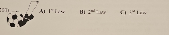 A) 1^(st) Law B) 2^(nd) Law C) 3^(rd) Law