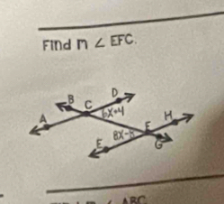 Find n∠ EFC.
n