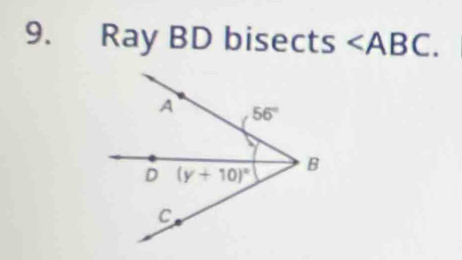 Ray BD bisects