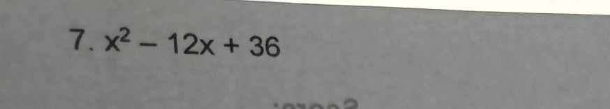 x^2-12x+36