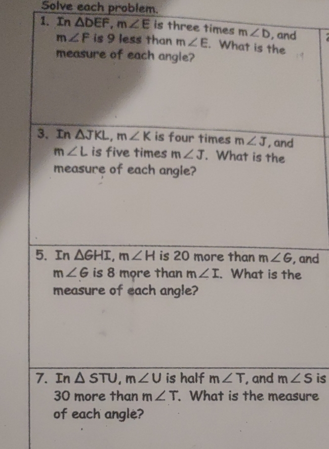 Solve each problem.
1. In 
nd
is
re