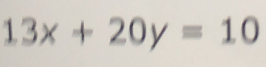 13x+20y=10