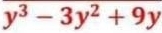 y^3-3y^2+9y