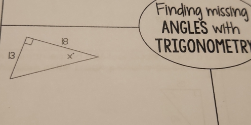 Solved: Finding missing ANGLES with TRIGONOMETRY [Math]