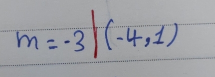 m=-3|(-4,1)