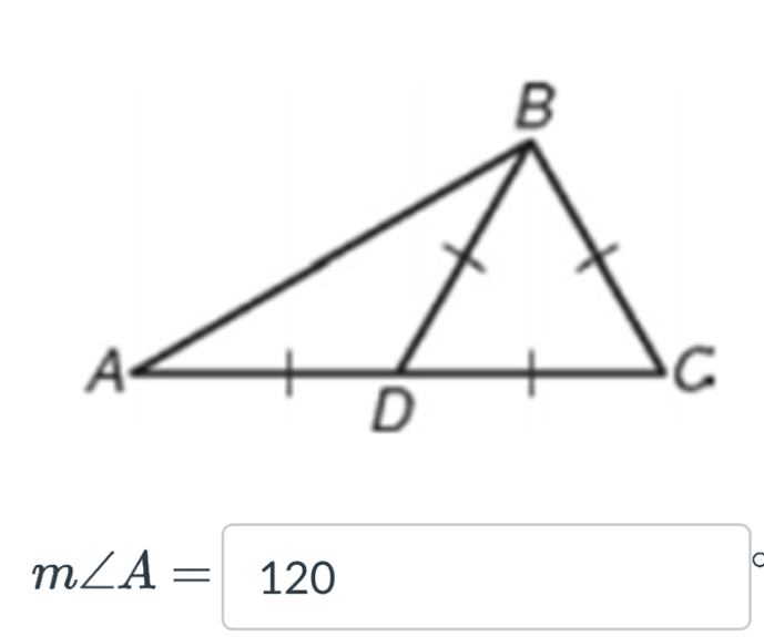 m∠ A=120
C