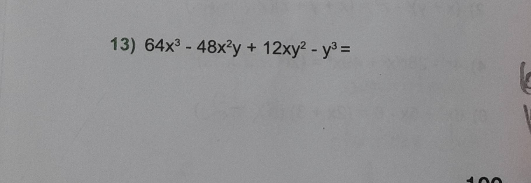 64x^3-48x^2y+12xy^2-y^3=