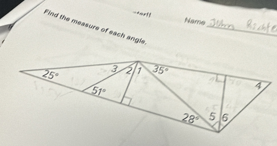 terl!
_
Name
Find the measure of each angle