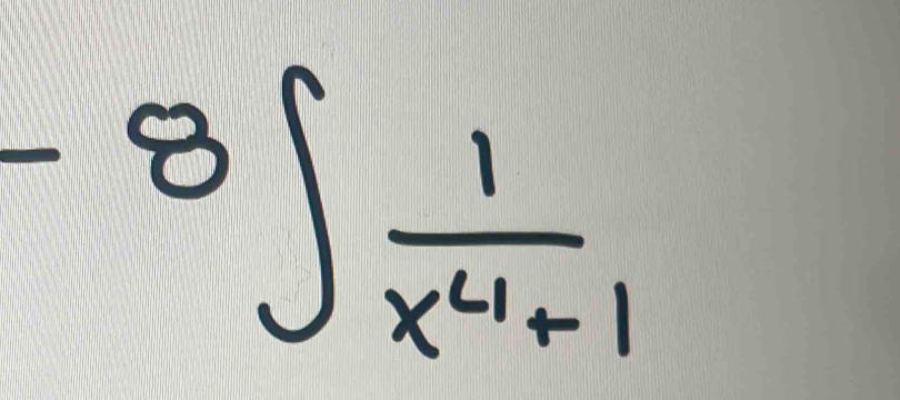 -8∈t  1/x^4+1 