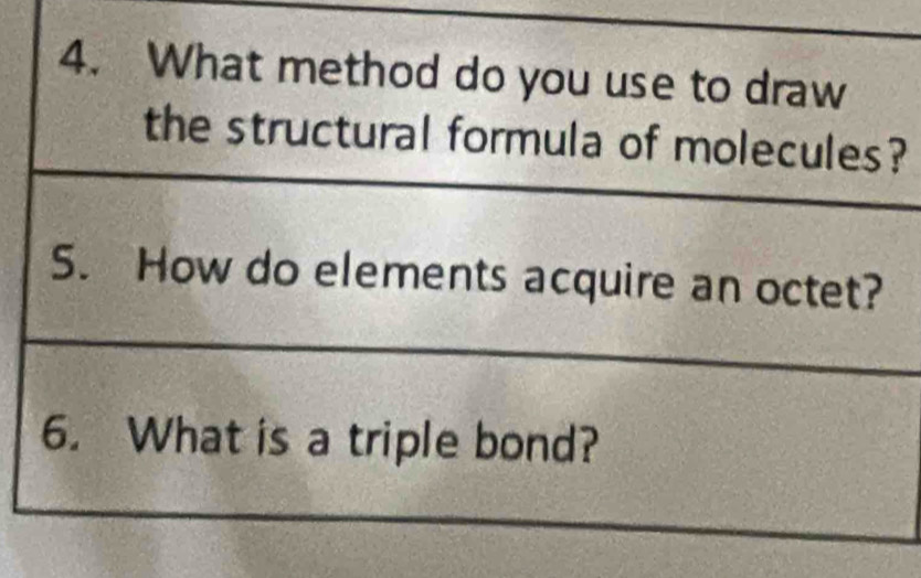 Solved: What method do you use to draw the structural formula of ...