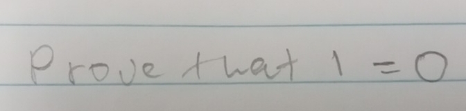 prove+wat1=0