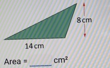 Area: cm^2