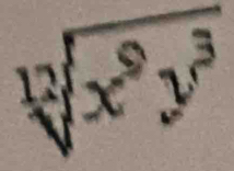 sqrt[12](x^9y^3)