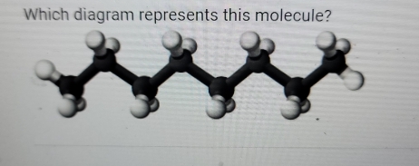 Which diagram represents this molecule?