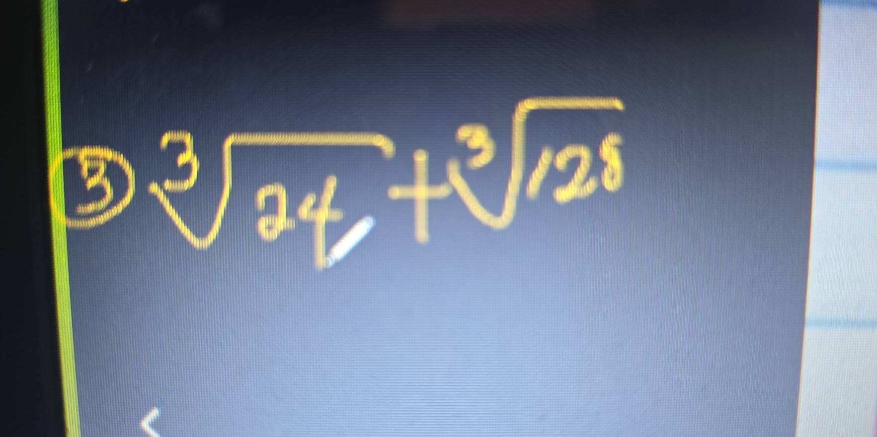 ⑤ sqrt[3](24)+sqrt[3](128)