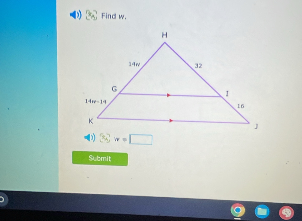 Find w.
0) w=□
Submit