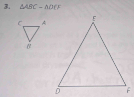 △ ABCsim △ DEF