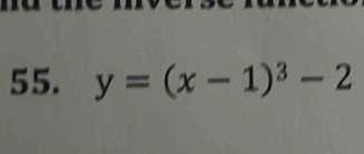 y=(x-1)^3-2