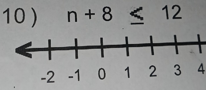 n+8≤ 12
1 2 3 4