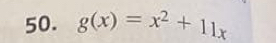 g(x)=x^2+11x