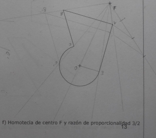 F
, 
,?
3
f) Homotecia de centro F y razón de proporcionalidad 3/2
13