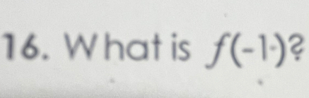 What is f(-1) 2