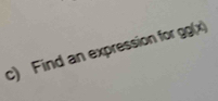 Find an expression for 99(x)