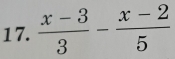  (x-3)/3 - (x-2)/5 