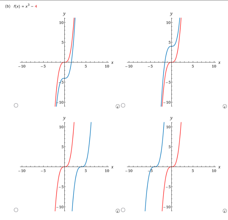 f(x)=x^3-4

①