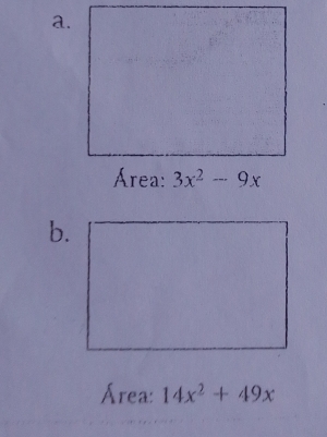 Área: 14x^2+49x