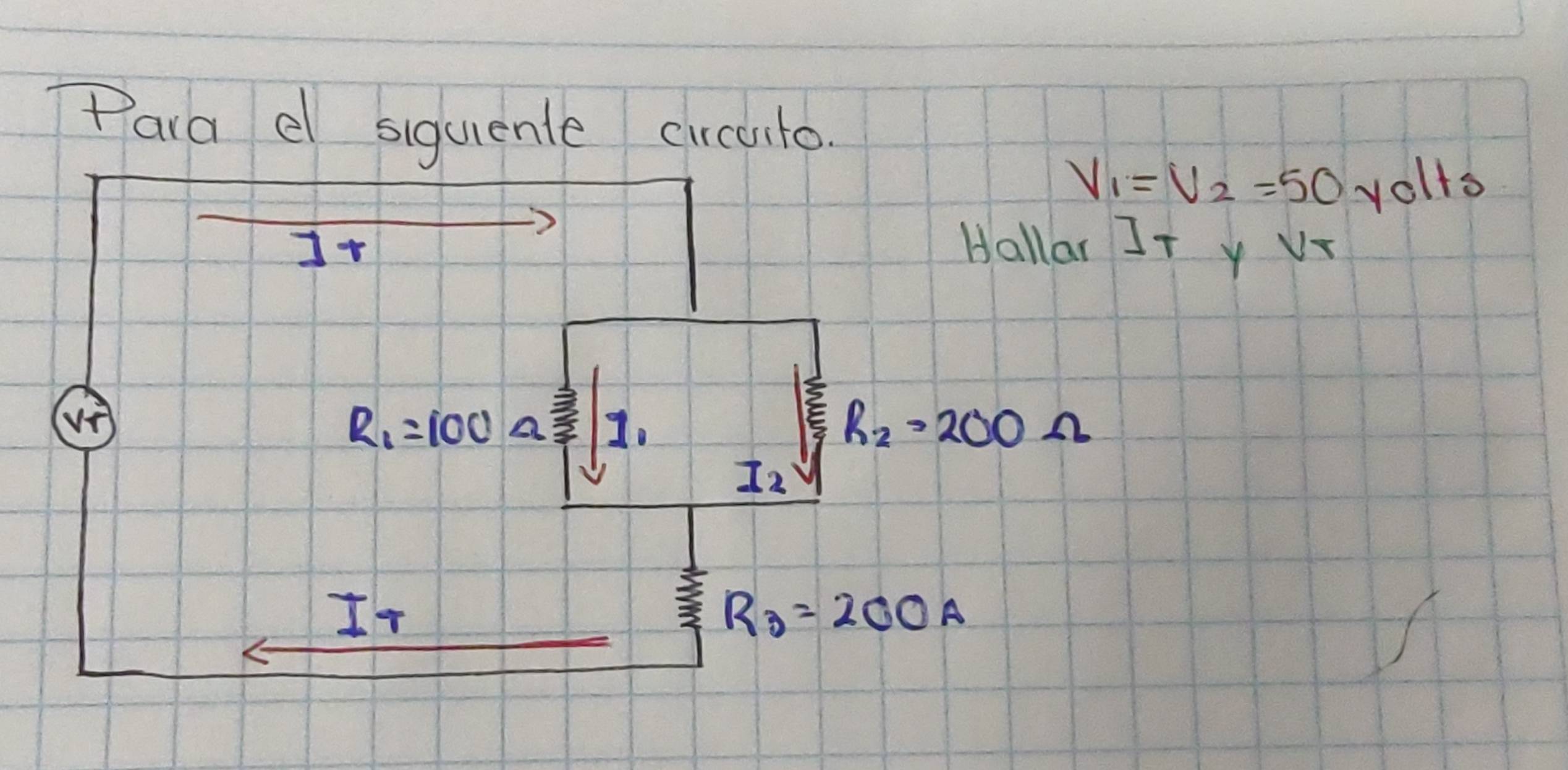 Paia e siguente circuto.
yolts