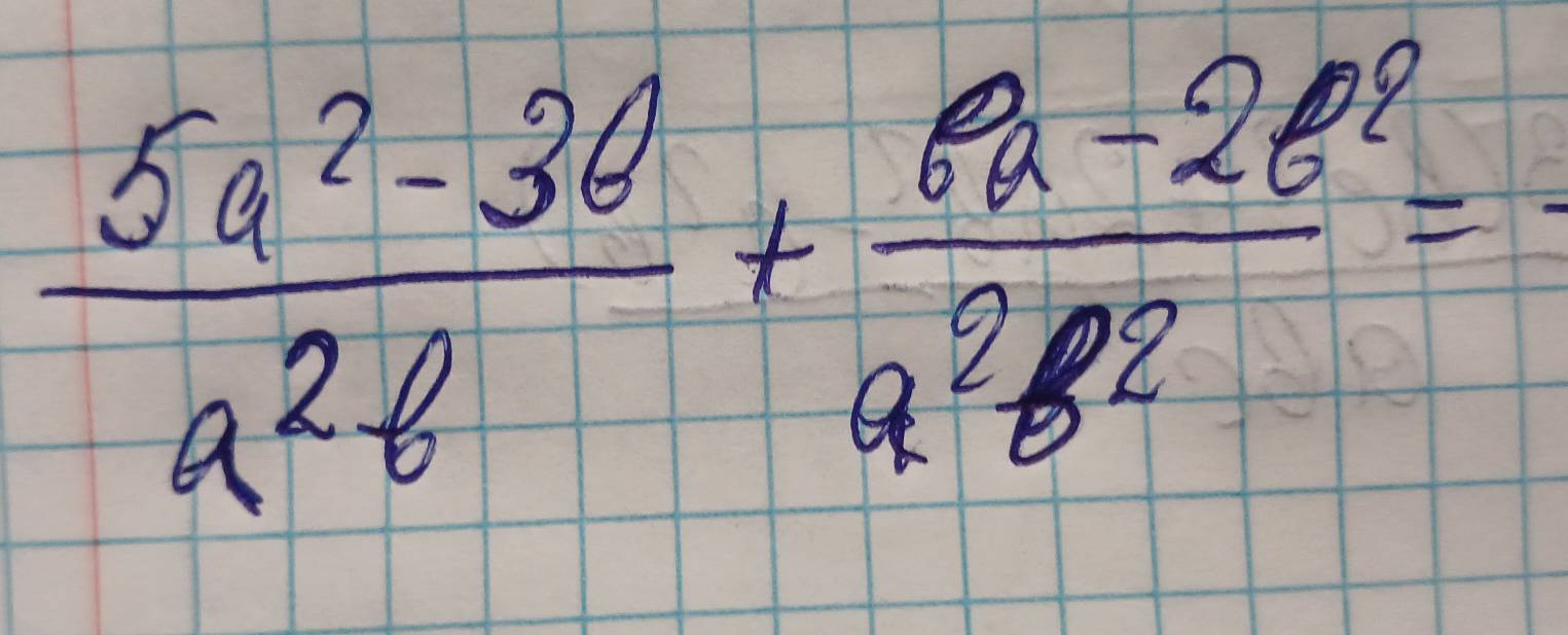  (5a^2-36)/alpha^28 + (6a-2b^2)/a^28^2 =