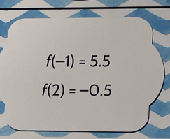 f(-1)=5.5
f(2)=-0.5