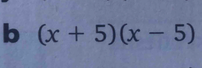 (x+5)(x-5)