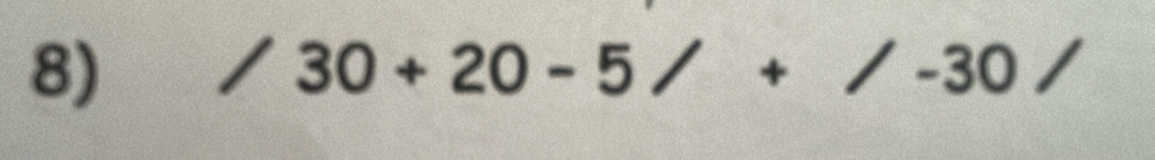 30+20-5/+/-30/