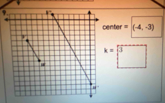 nter =(-4,-3)
k=□ 3