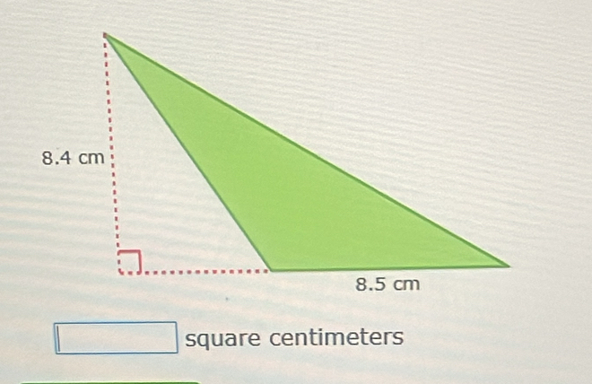 square centimeters