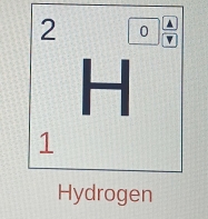 2 0 v
H
1
Hydrogen